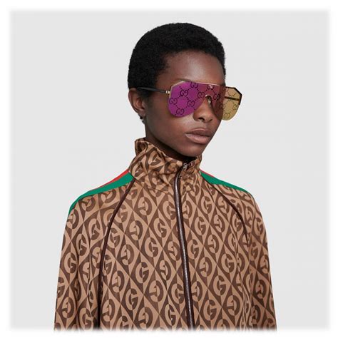 gucci retro gg mirror mask metal sunglasses|vintage gucci sunglasses for sale.